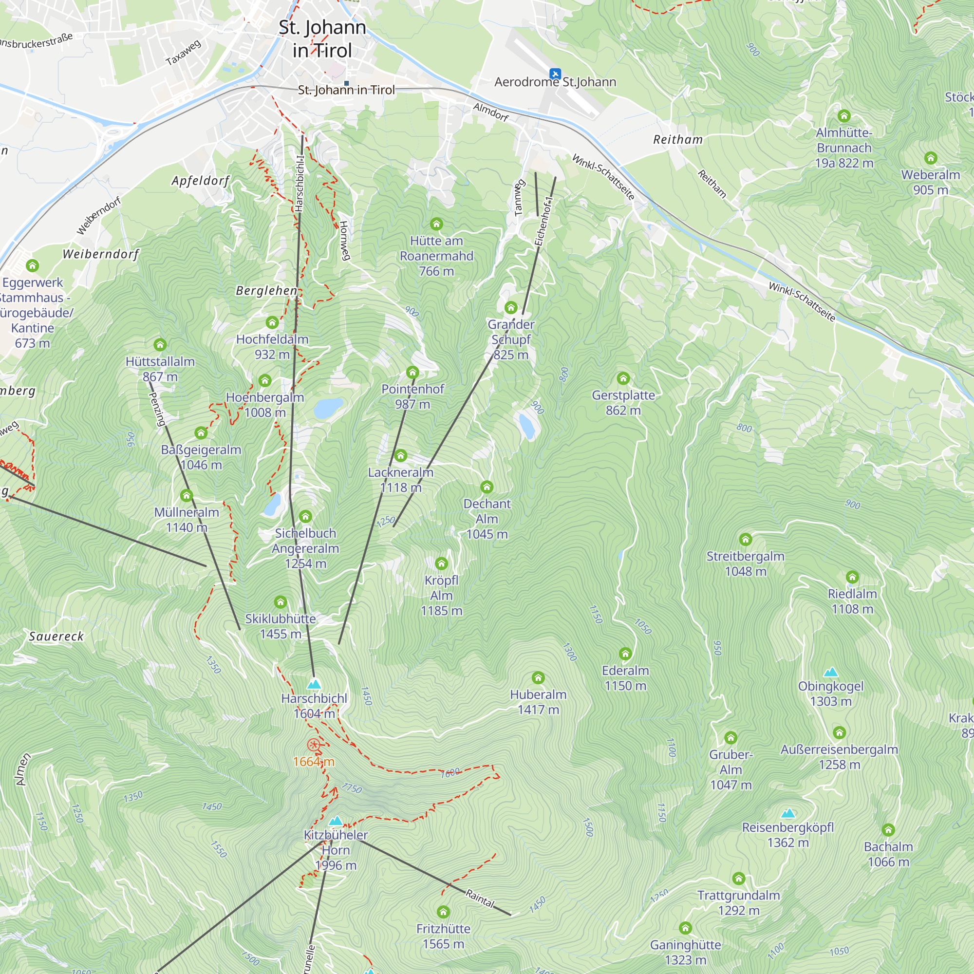 Dechant Alm map
