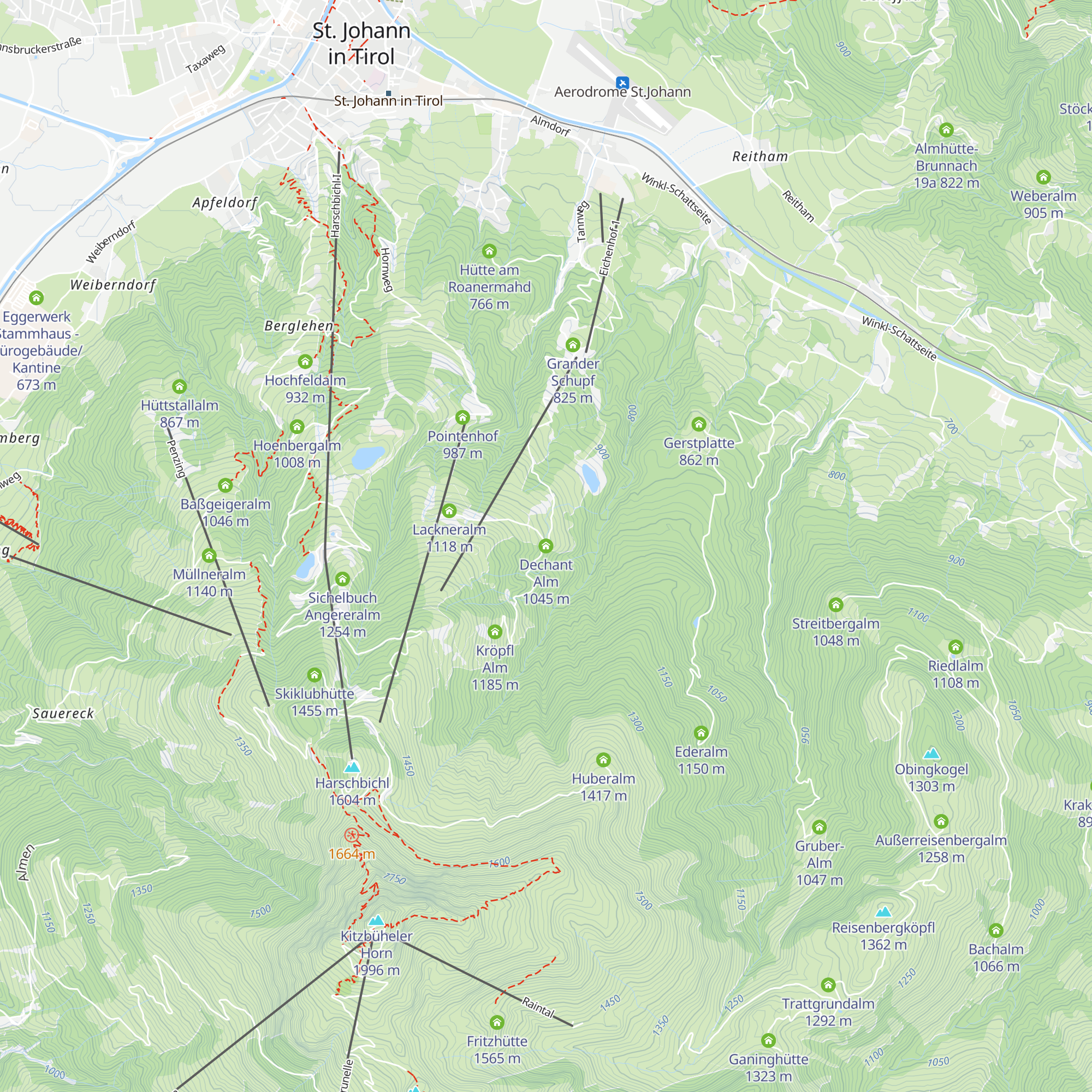 Dechant Alm map