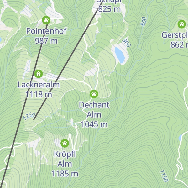Map of Dechant Alm