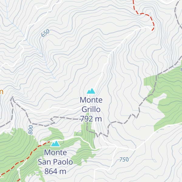 Map of Monte Grillo
