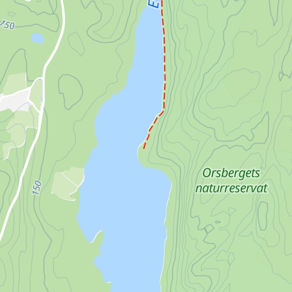 Map of DANO 100 Mjölkudden-Edslan hut