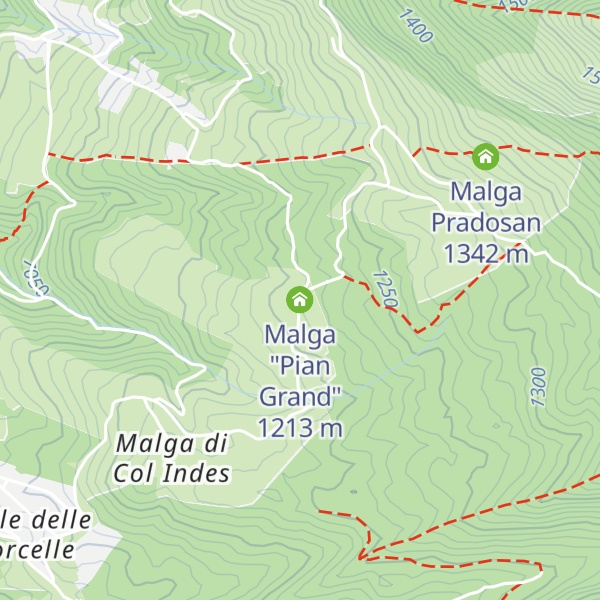 Map of Malga "Pian Grand"