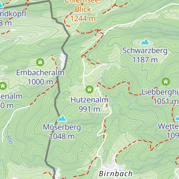 Map of Hutzenalm