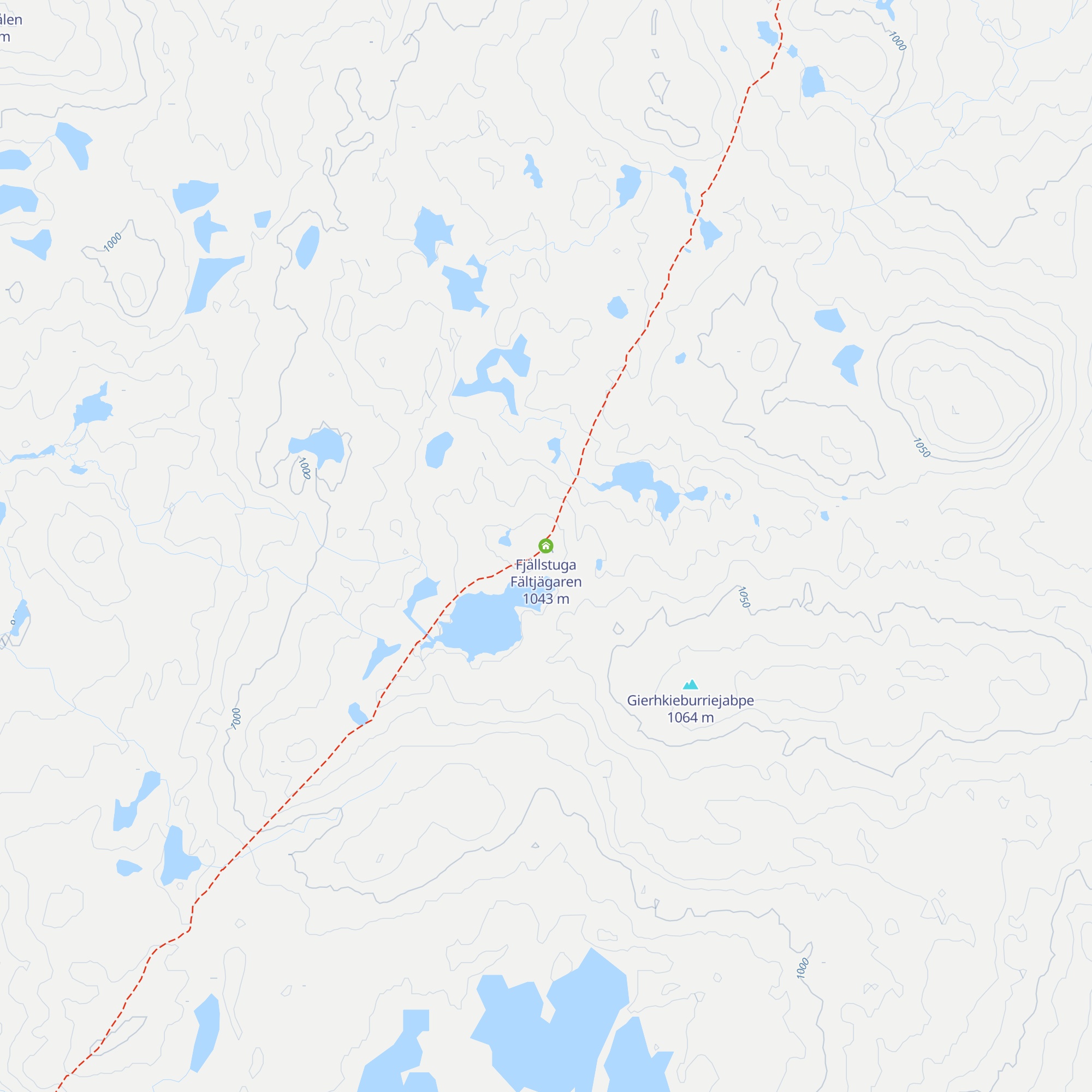 Fjällstuga Fältjägaren map