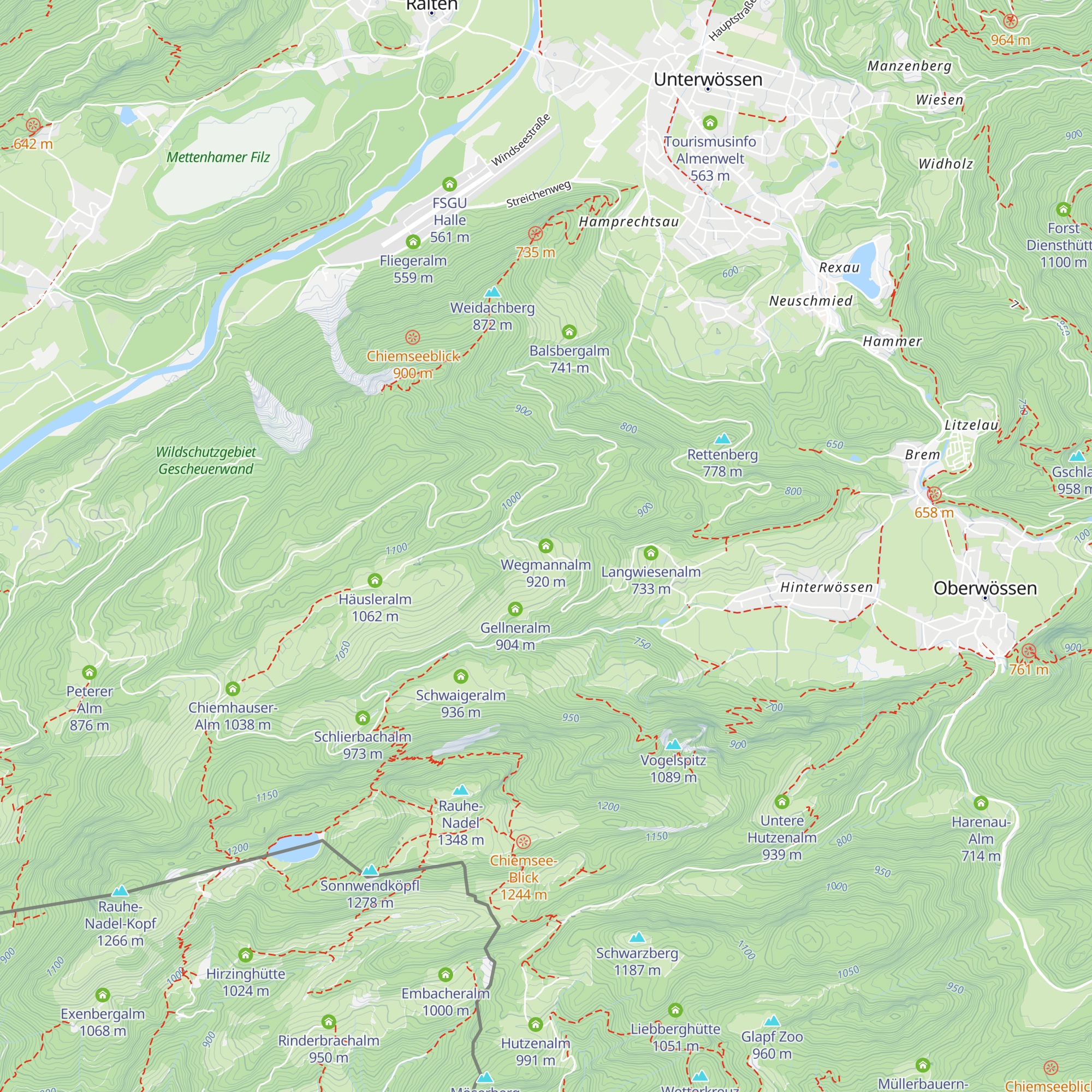 Wegmannalm map