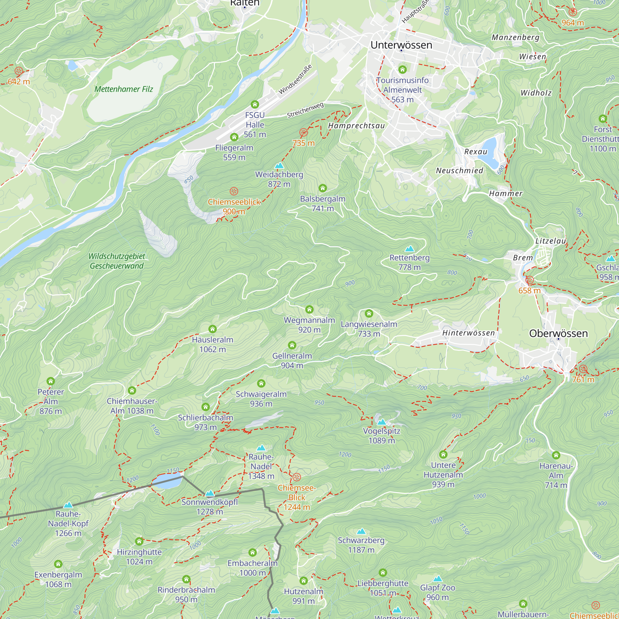 Wegmannalm map