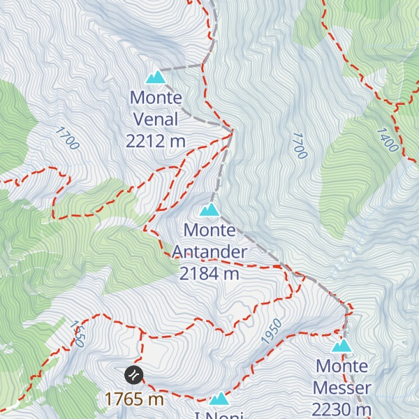 Map of Monte Antander