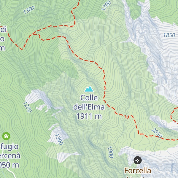 Map of Colle dell'Elma