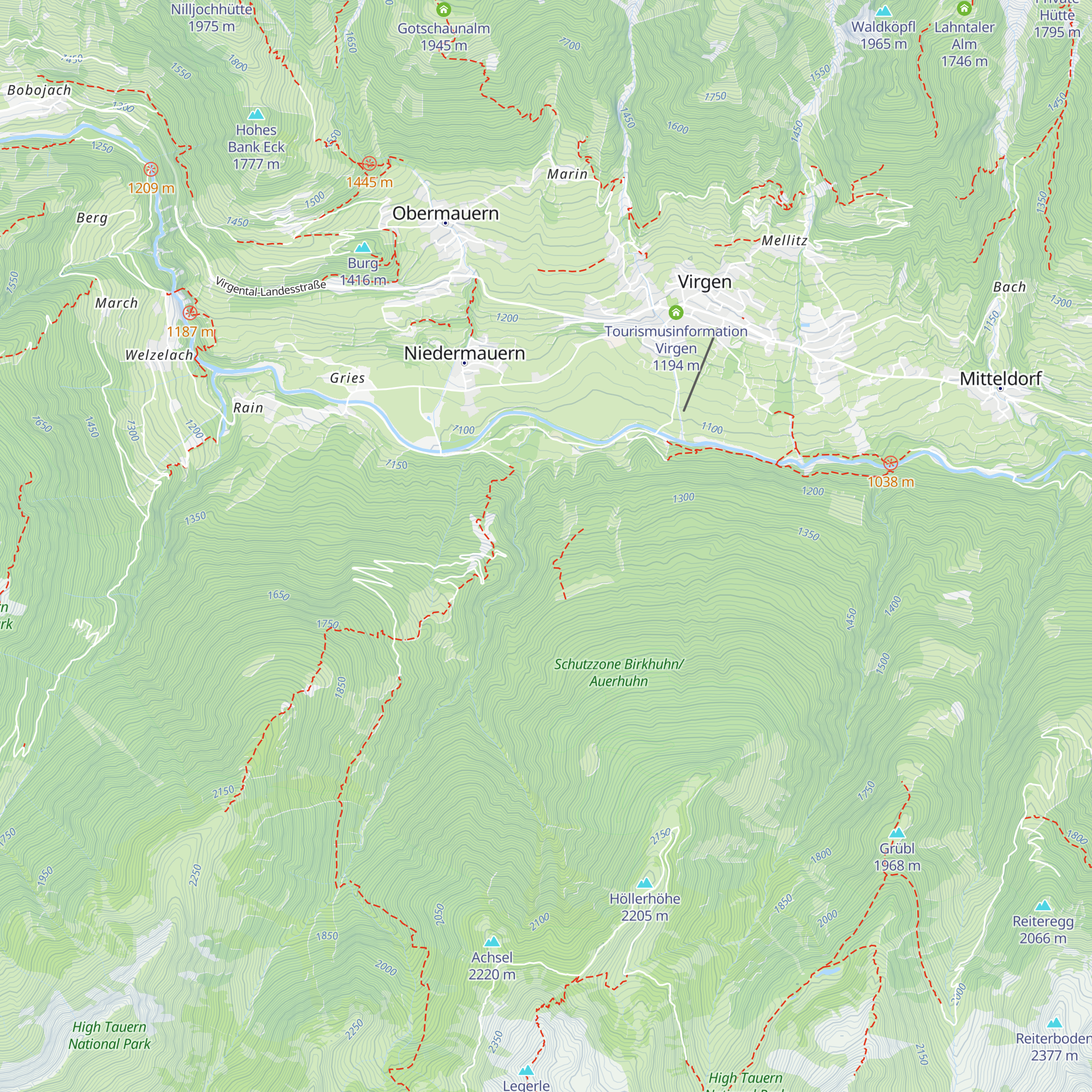 Würfelehütte map