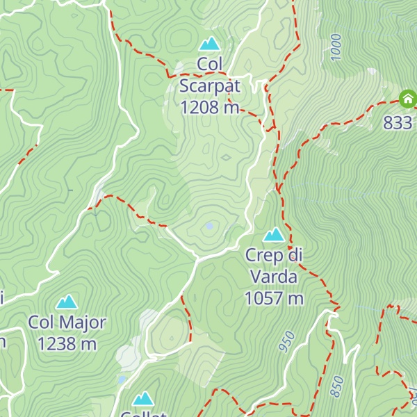 Map of Casera Fossa de Bena