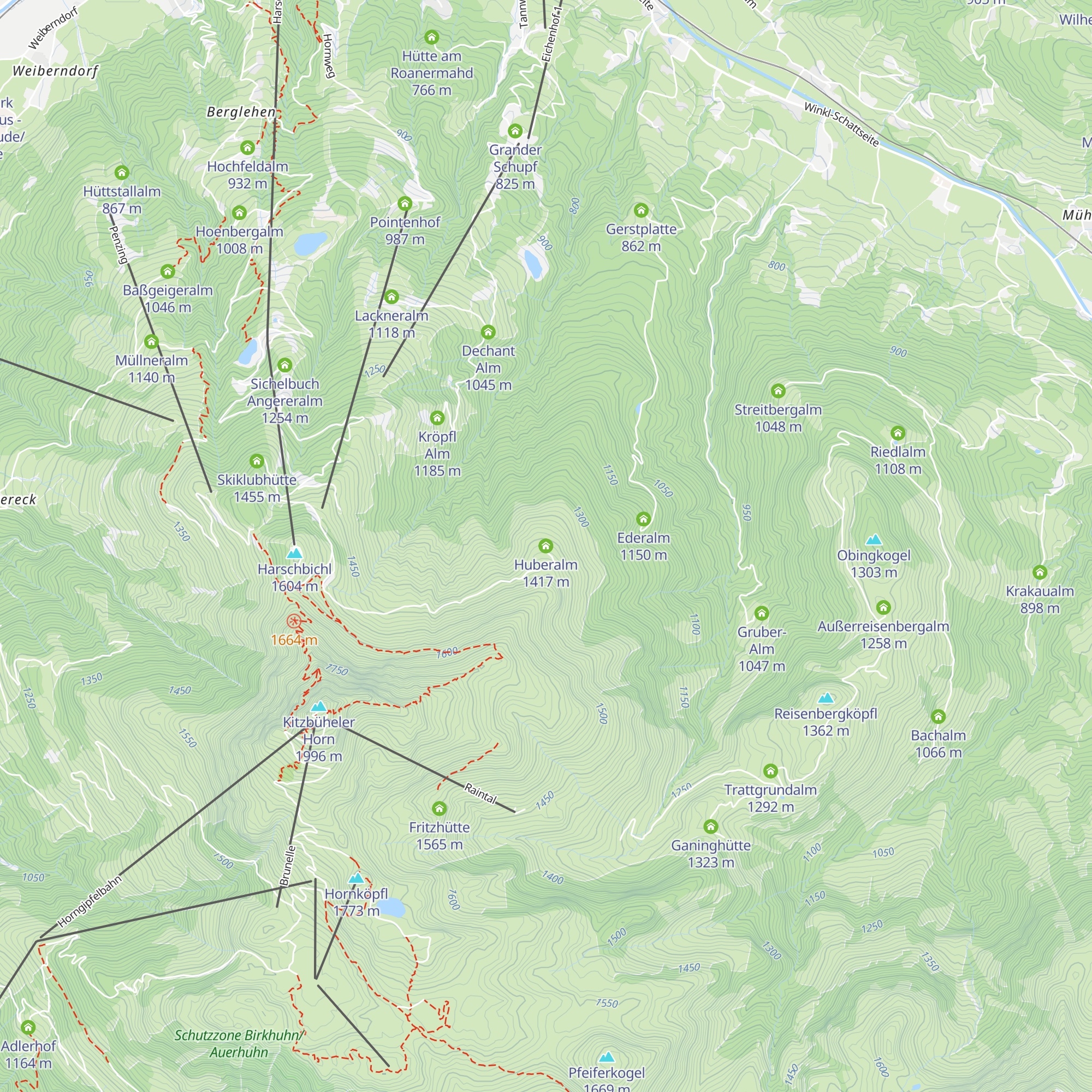 Huberalm map