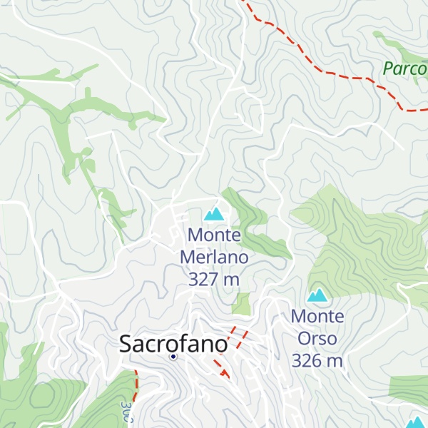 Map of Monte Merlano