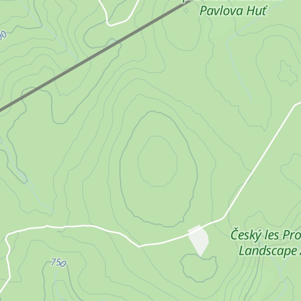 Map of Tetřeví vrch