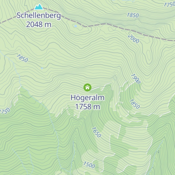 Map of Högeralm