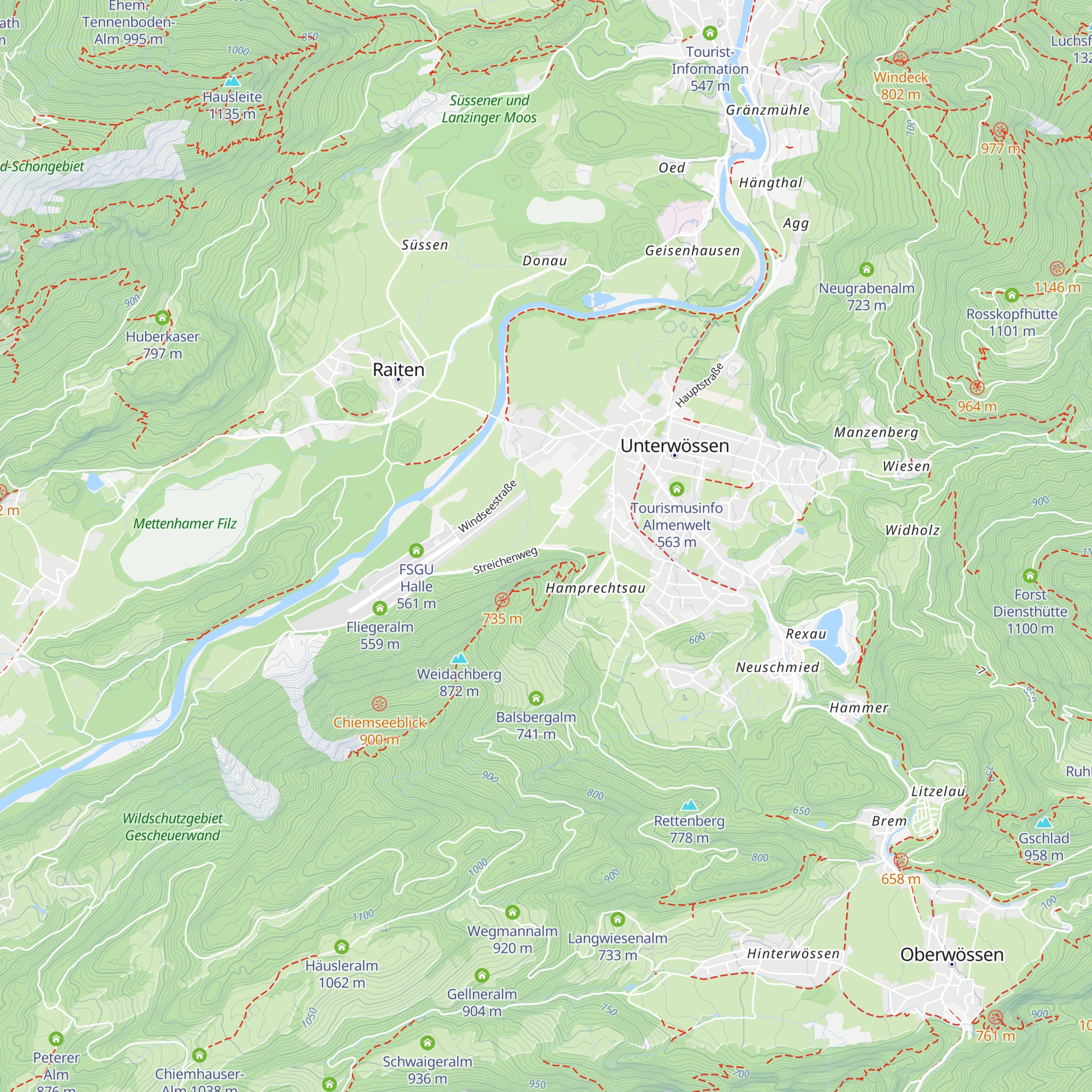 Schützenheim Unterwössen map