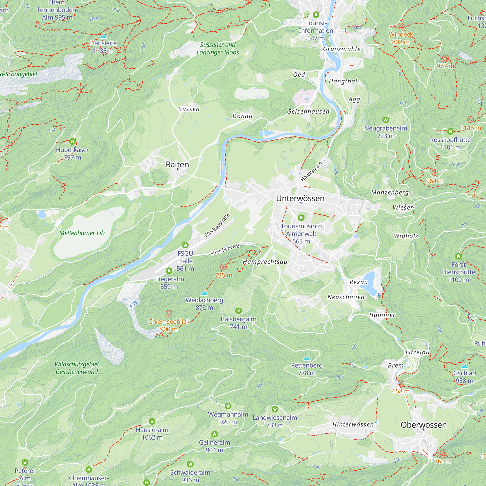Schützenheim Unterwössen map