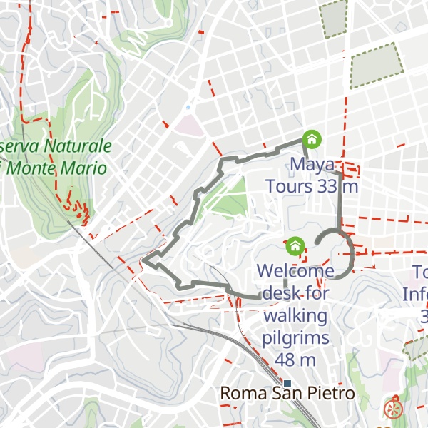 Map of Colle Vaticano