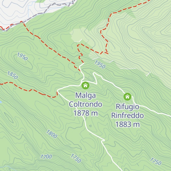 Map of Malga Coltrondo