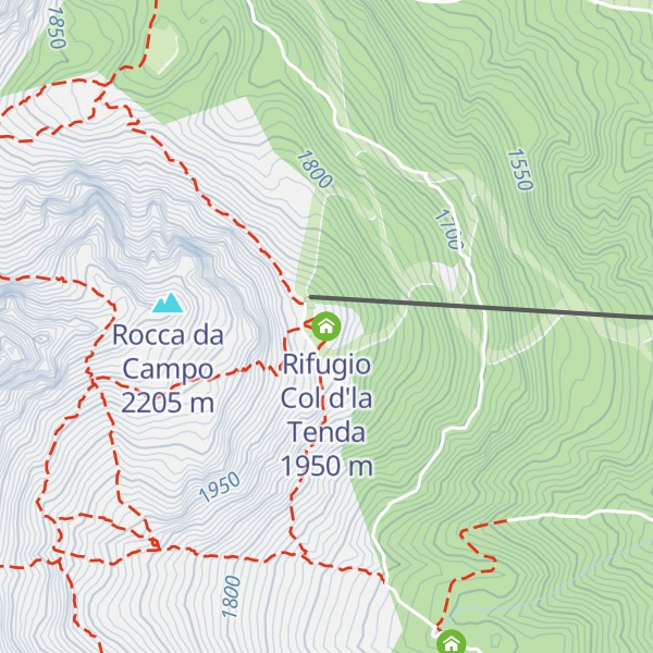 Map of Rifugio Col d'la Tenda