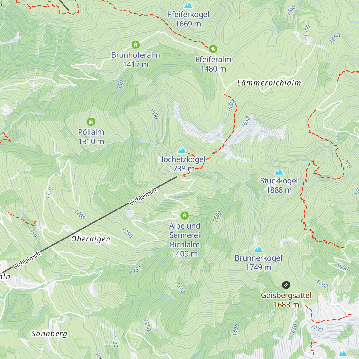 BichlAlm map