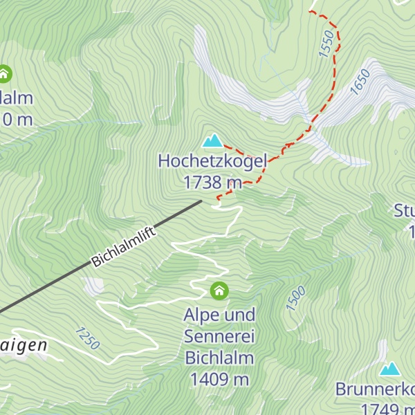 Map of BichlAlm