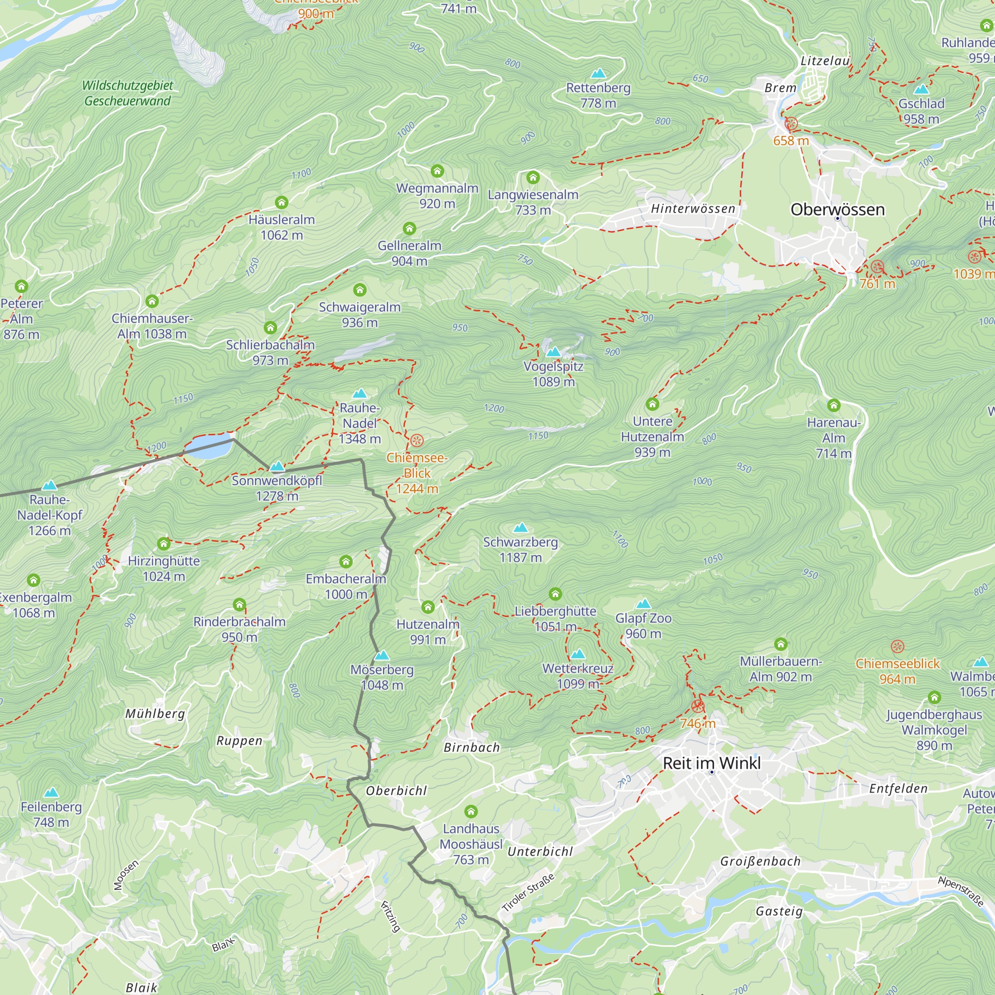 Aßbergalm map