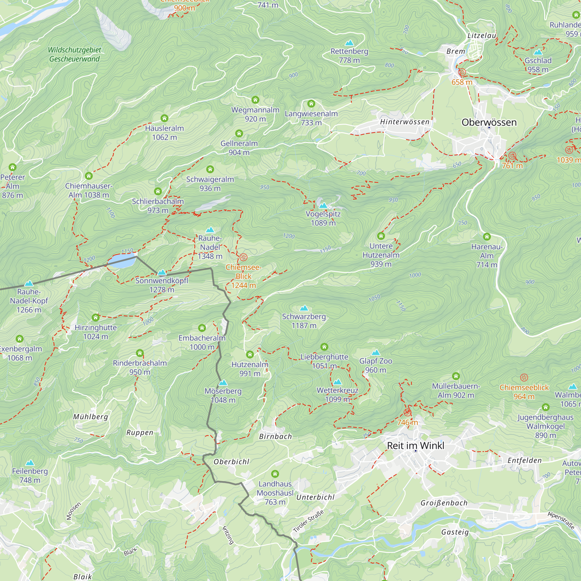 Aßbergalm map