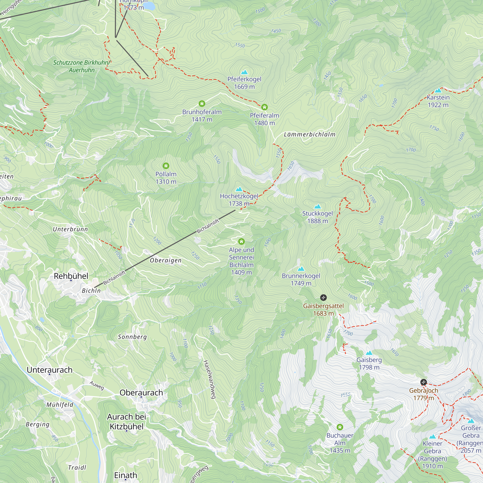 Alpe und Sennerei Bichlalm map