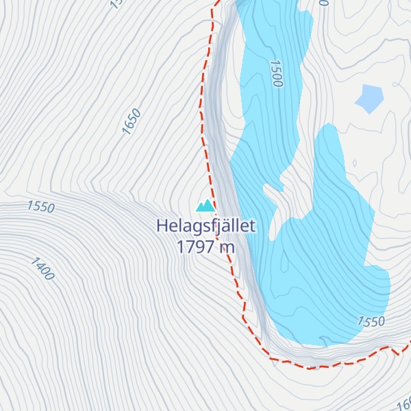 Map of Helagsfjället