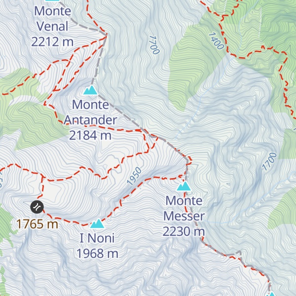 Map of Bivacco Alessio Toffolon