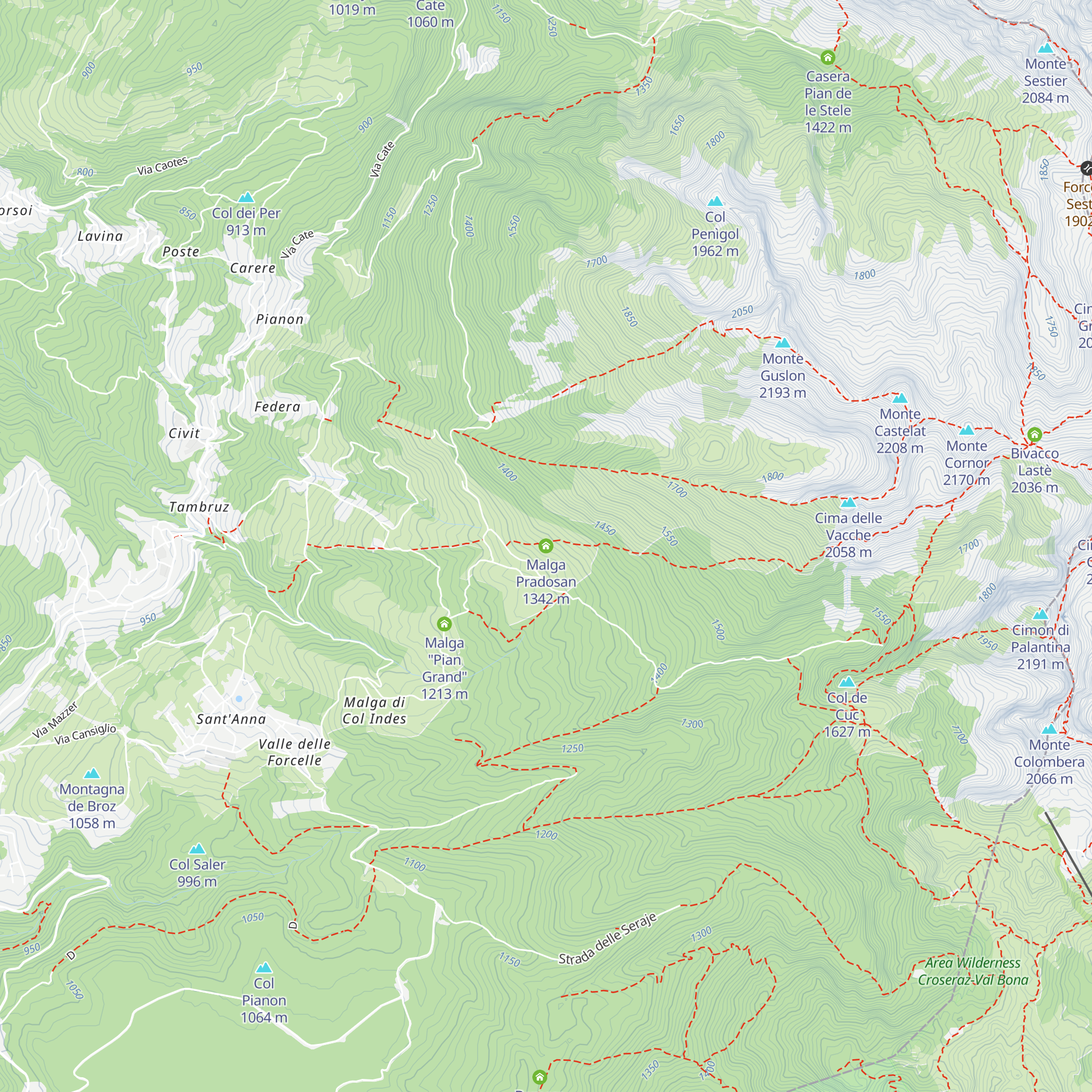 Malga Pradosan map
