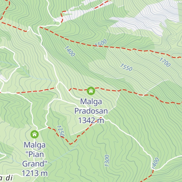 Map of Malga Pradosan