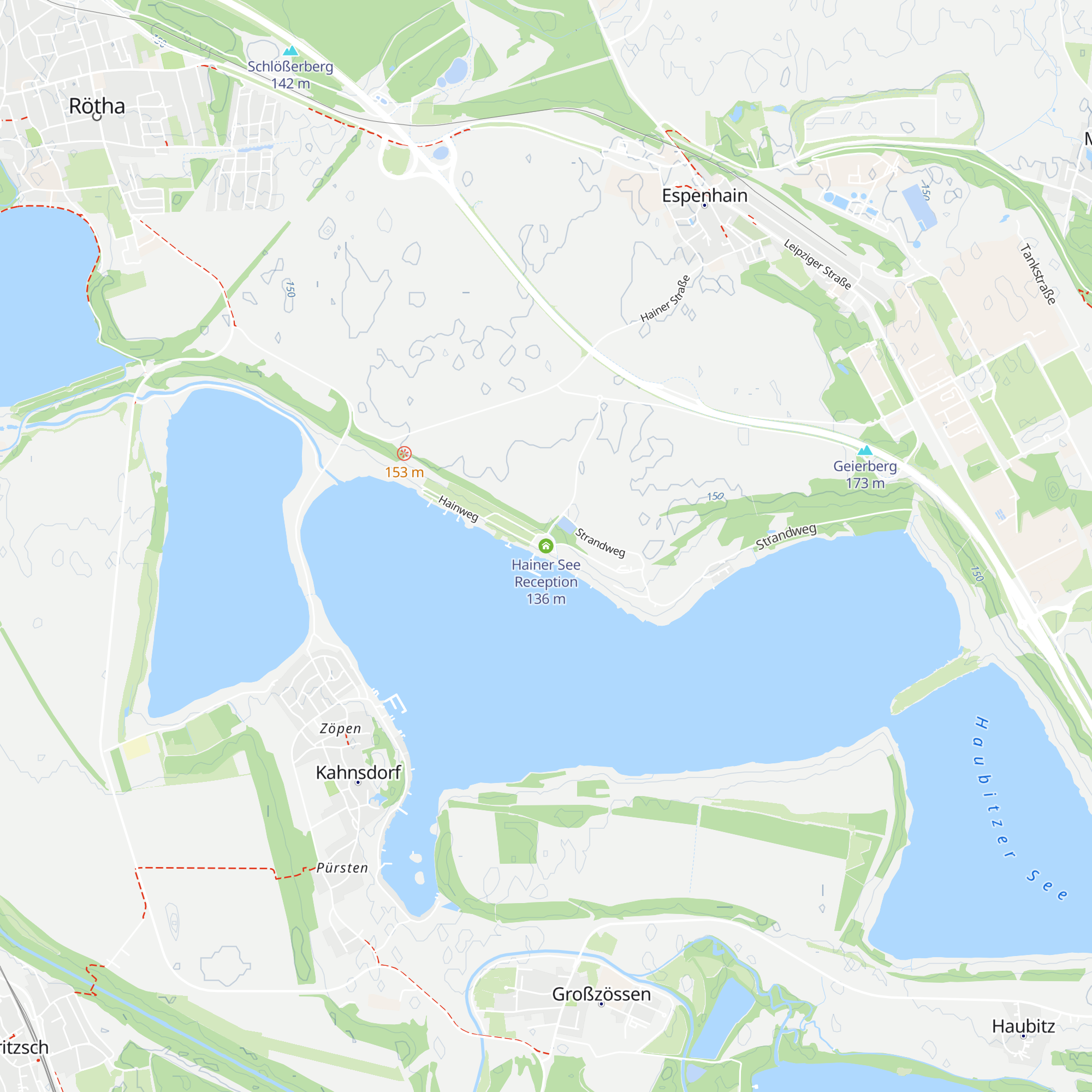 Hainer See Reception map