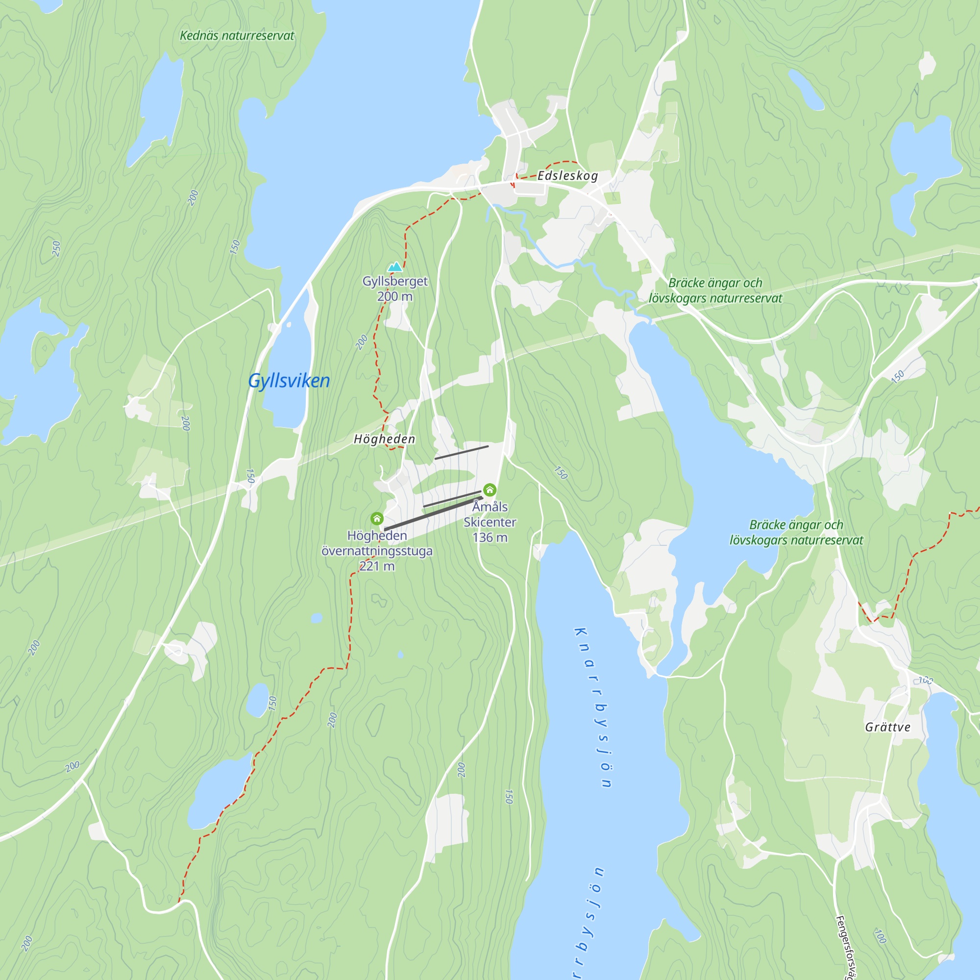 Åmåls Skicenter map