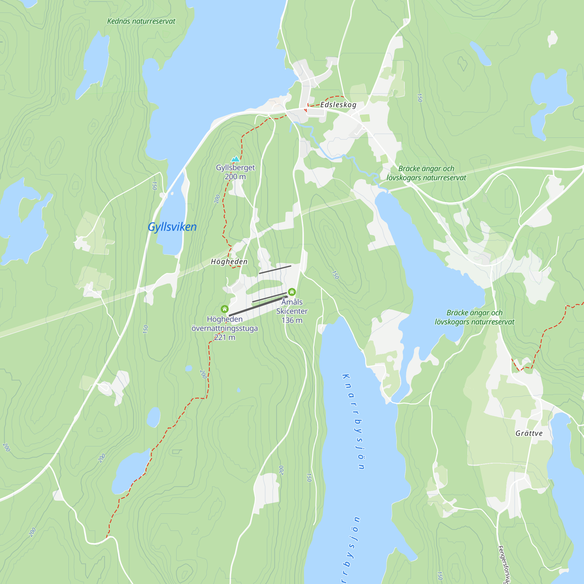Åmåls Skicenter map