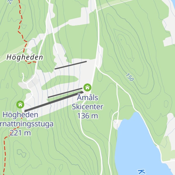 Map of Åmåls Skicenter