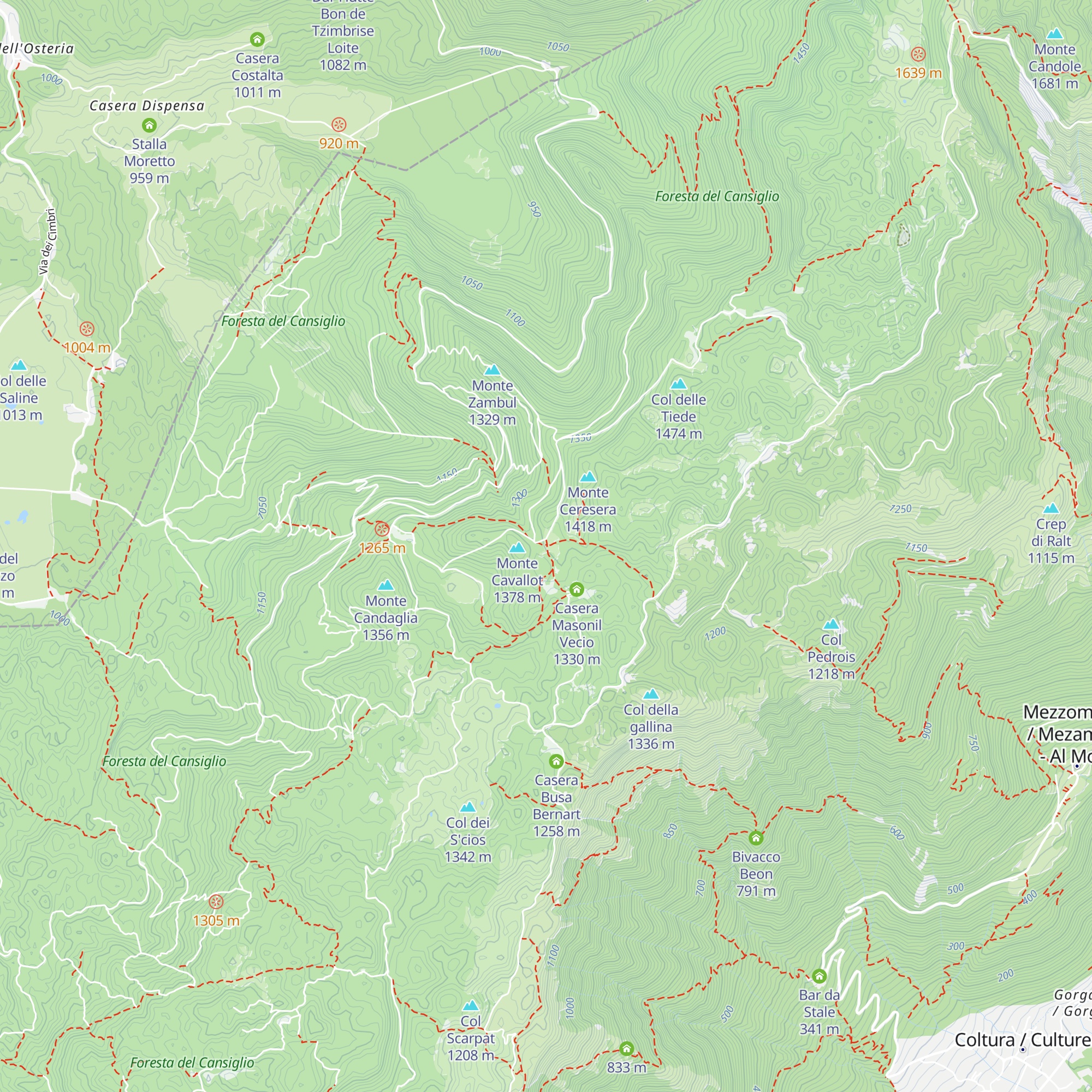 Casera Ceresera map