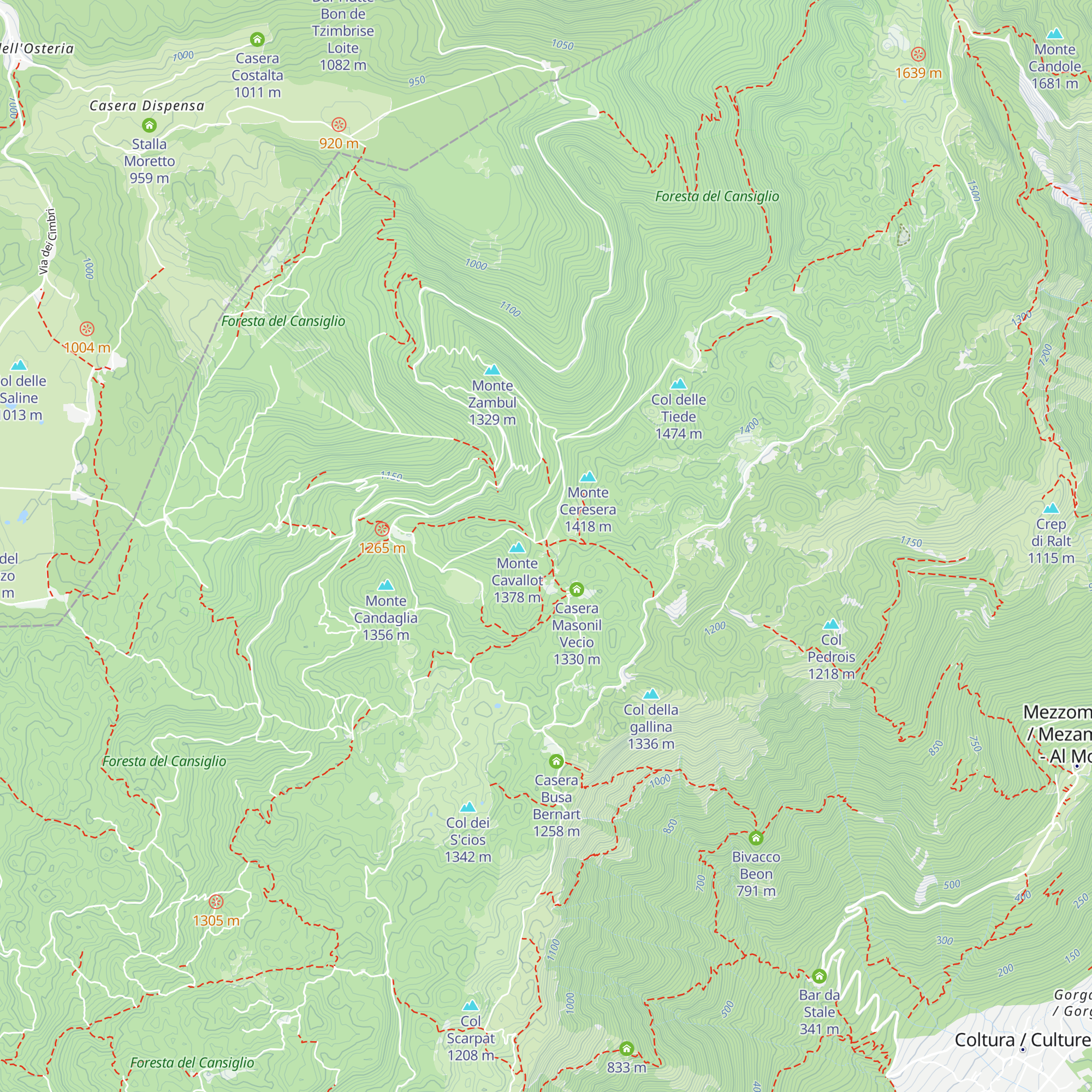 Casera Ceresera map