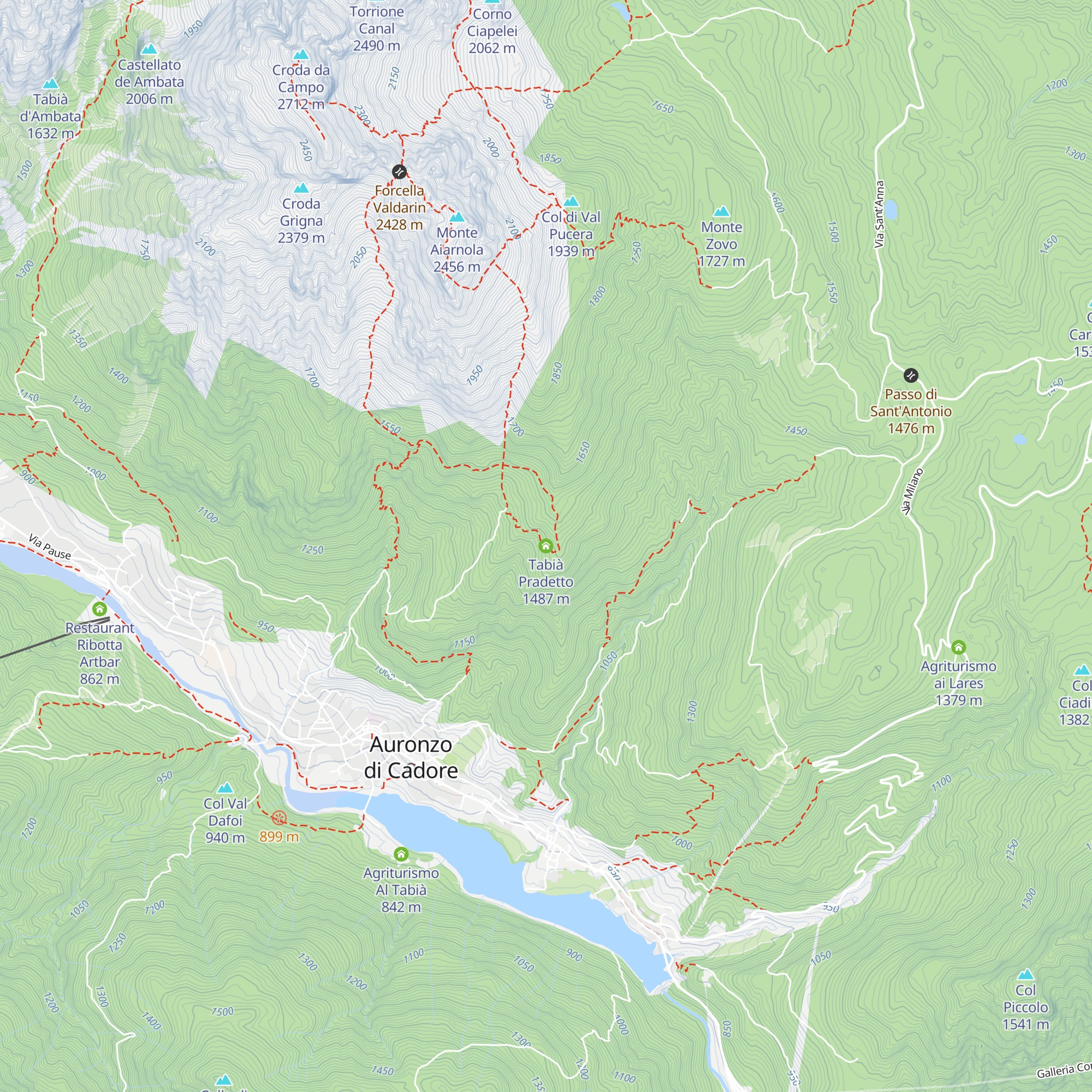 Tabià Pradetto map