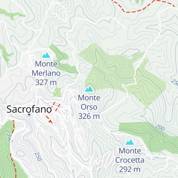 Map of Monte Orso