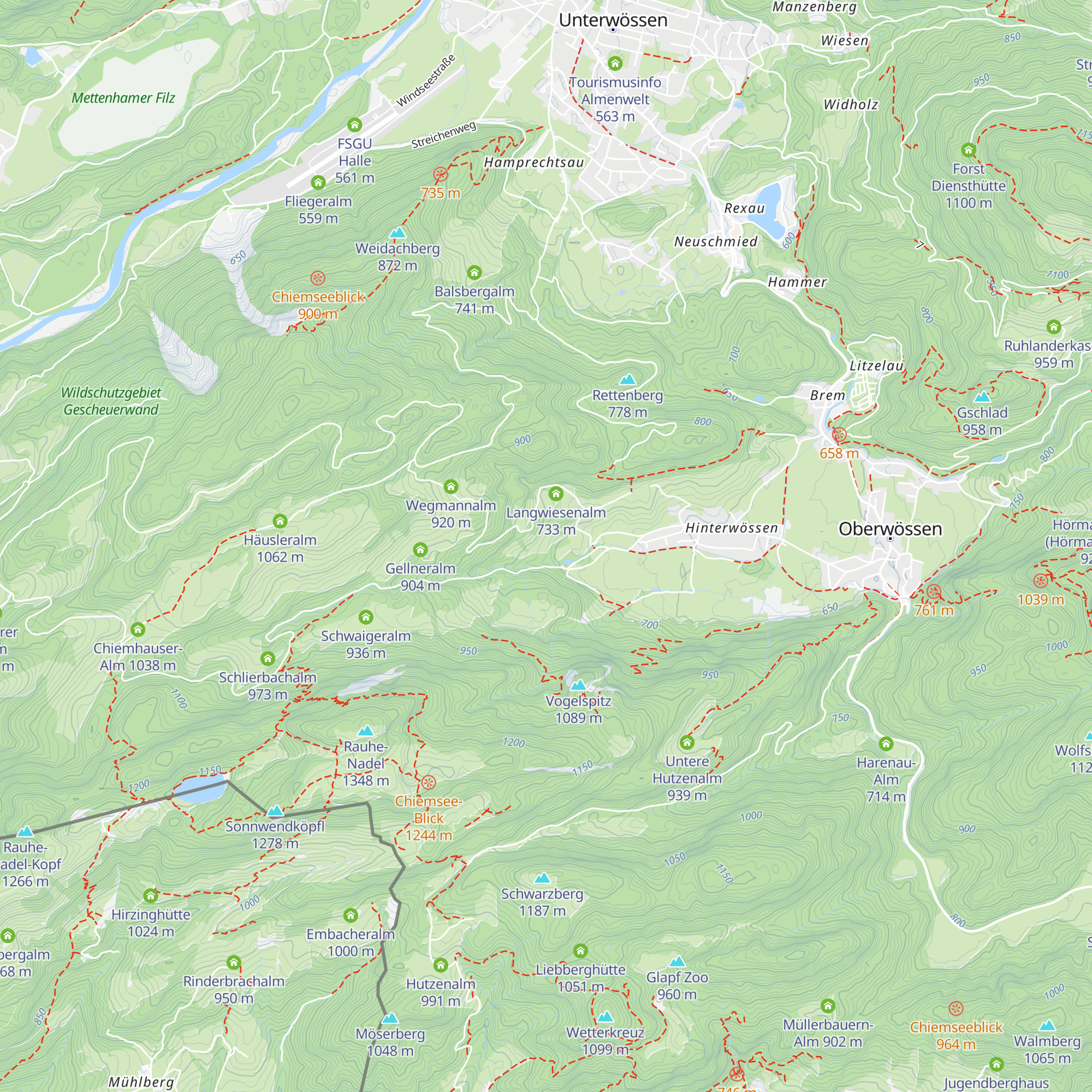 Hexennest-Alm  (Haxenöst-Alm) map