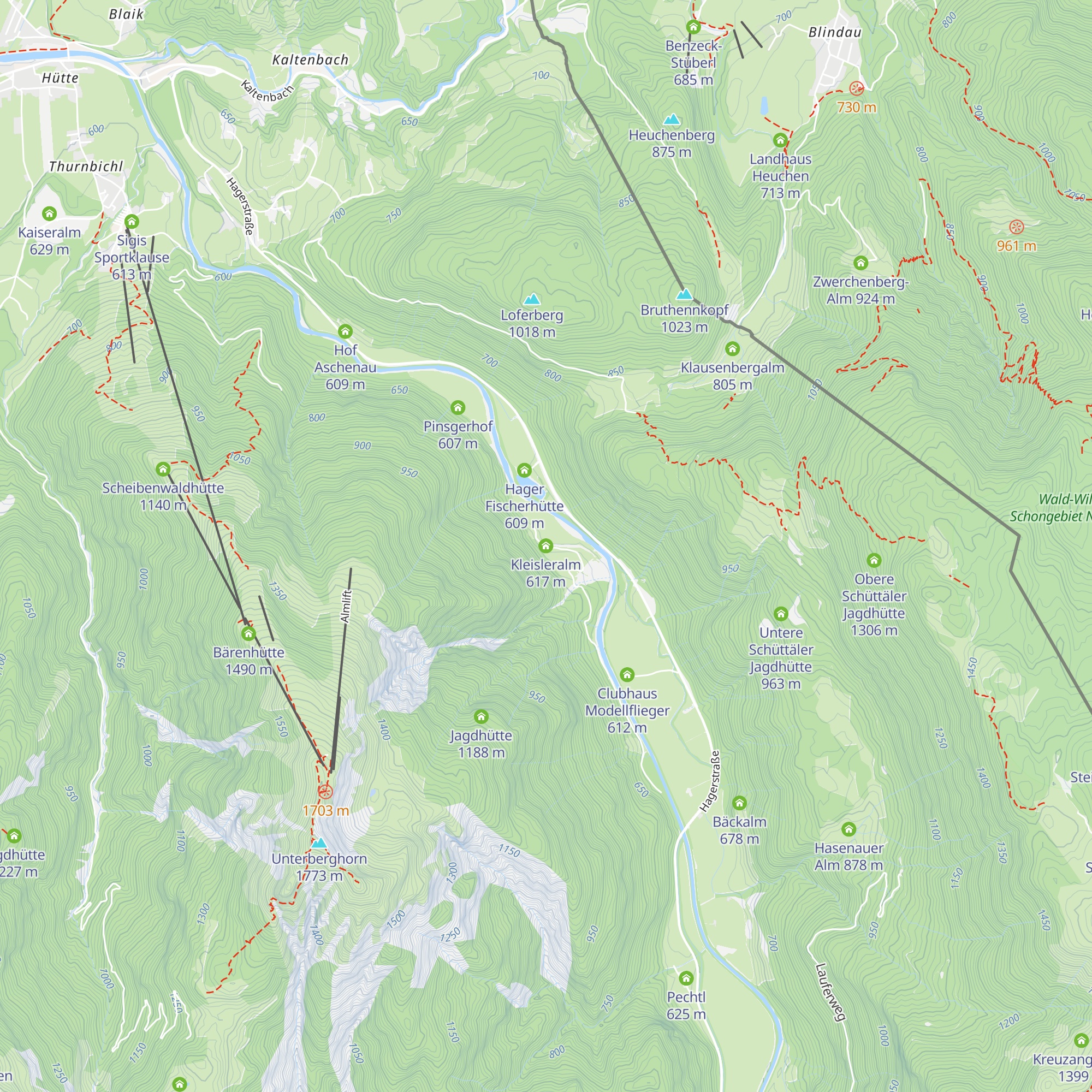 Kleisleralm map