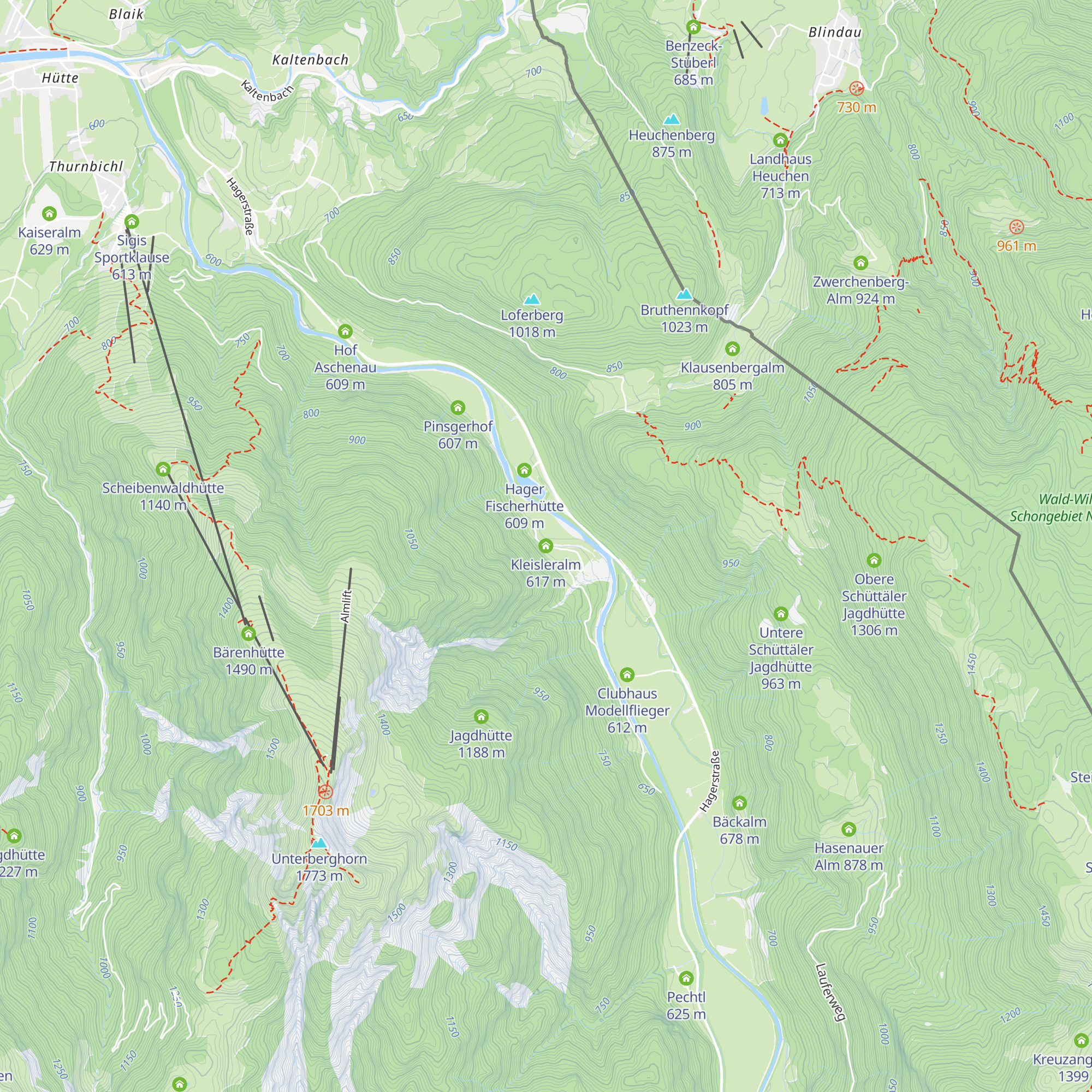 Kleisleralm map