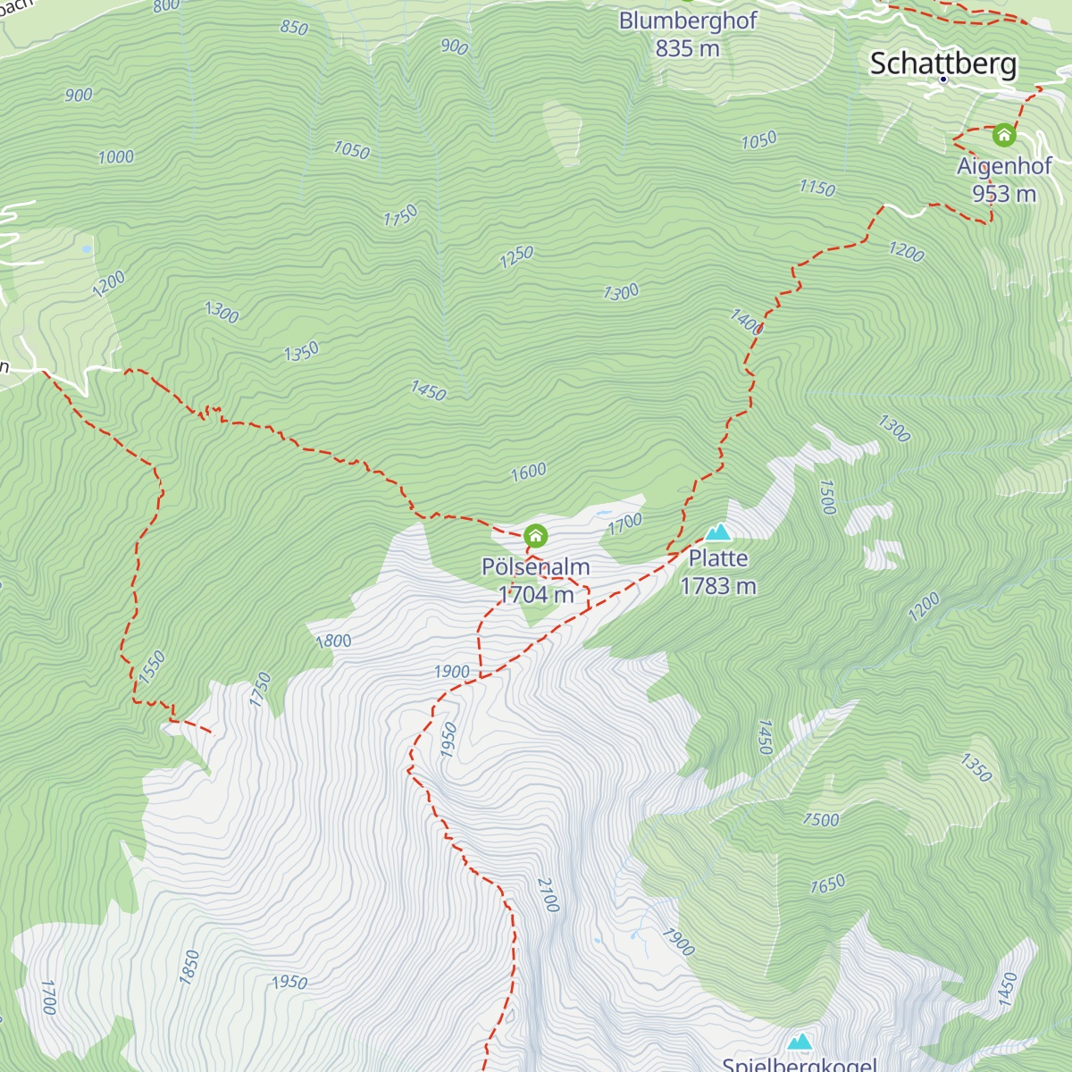 Pölsenalm map