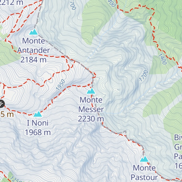 Map of Monte Messer