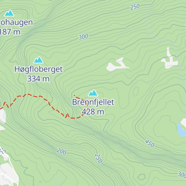Map of Brennfjellet