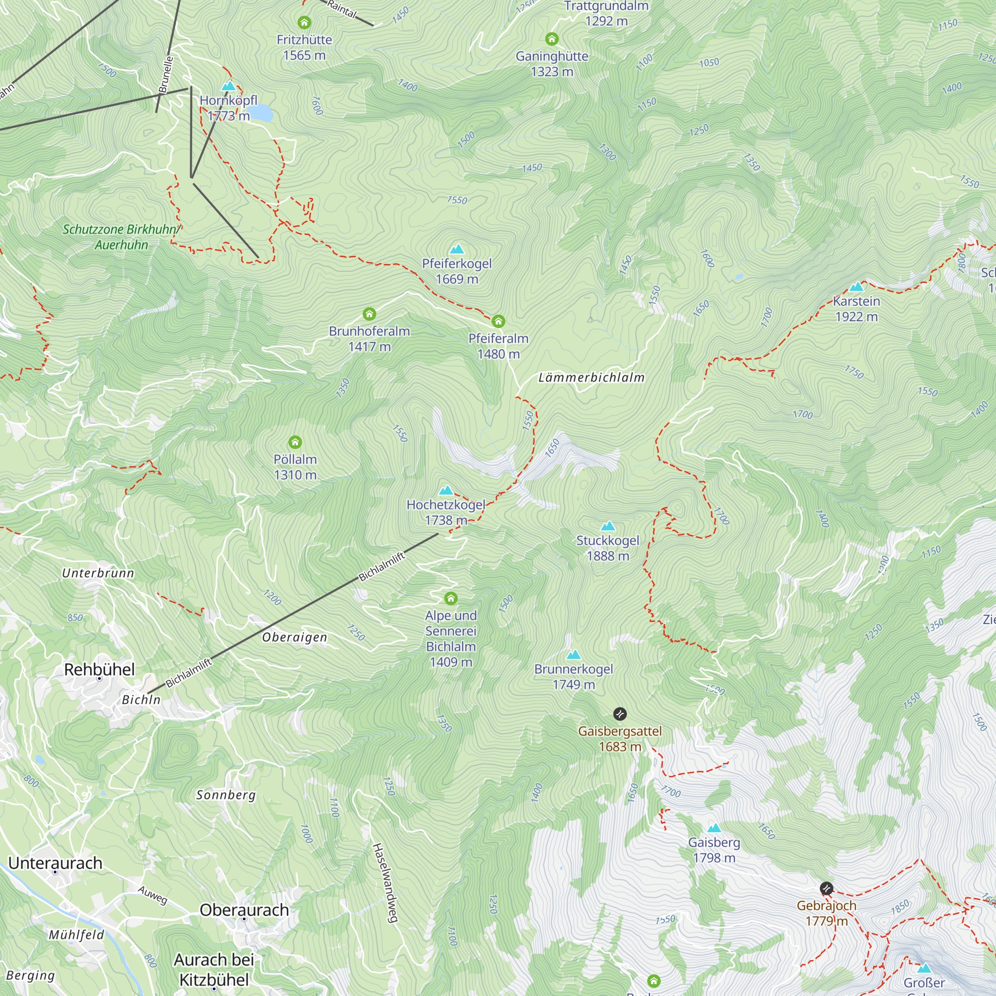 Kornbuhel map