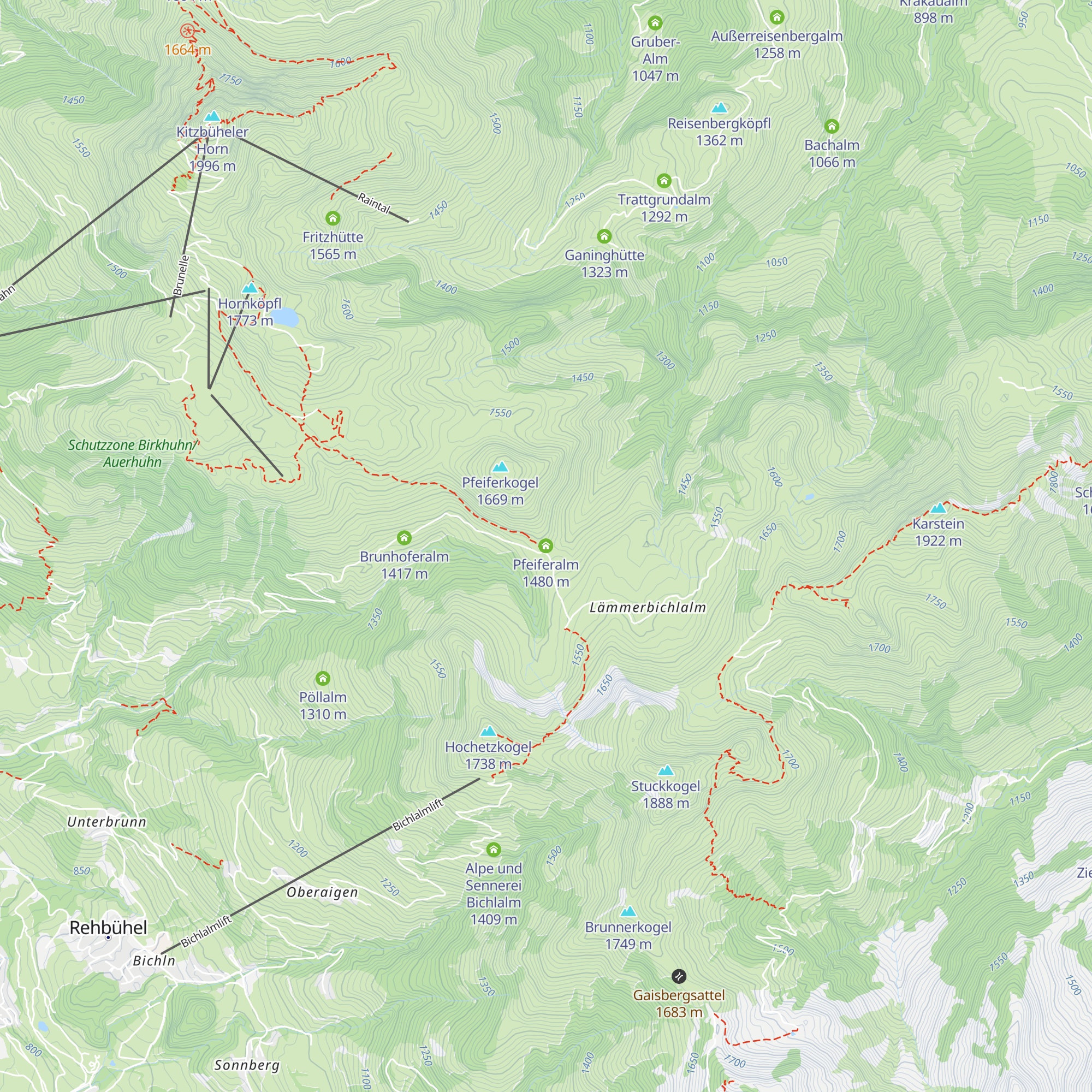 Pfeiferalm map
