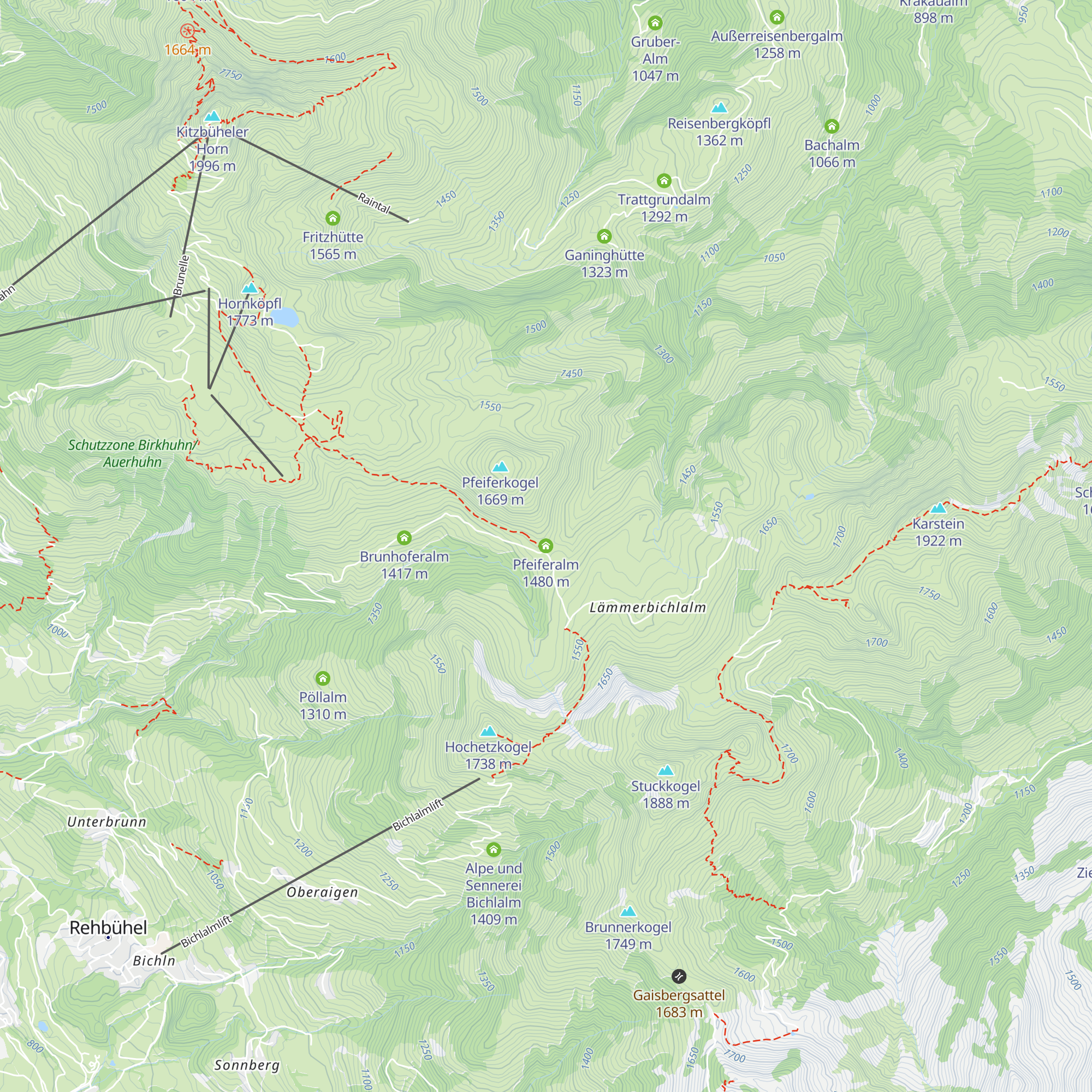 Pfeiferalm map