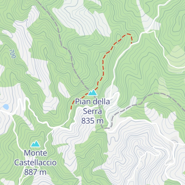 Map of Pian della Serra